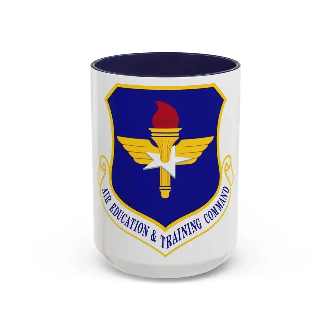 Air Education and Training Command (U.S. Air Force) Accent Coffee Mug 15oz Navy - Go Mug Yourself
