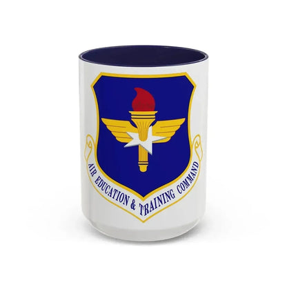 Air Education and Training Command (U.S. Air Force) Accent Coffee Mug 15oz Navy - Go Mug Yourself