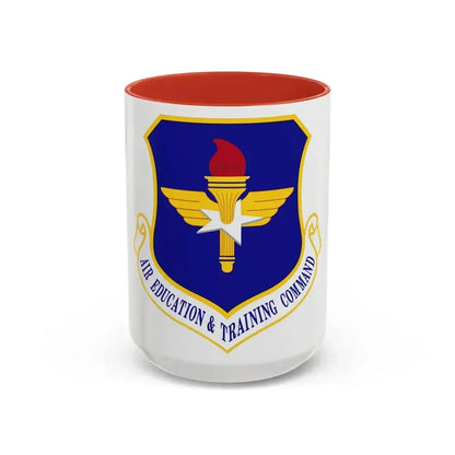 Air Education and Training Command (U.S. Air Force) Accent Coffee Mug 15oz Red - Go Mug Yourself