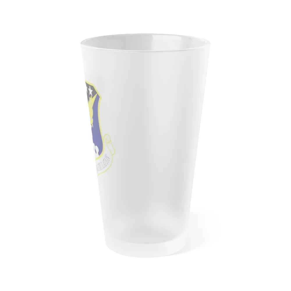 Air Force Agency for Modeling and Simulation (U.S. Air Force) Frosted Pint Glass 16oz-Go Mug Yourself