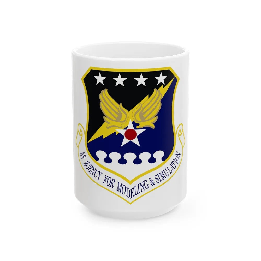 Air Force Agency for Modeling and Simulation (U.S. Air Force) White Coffee Mug-15oz-Go Mug Yourself