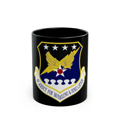 Air Force Agency for Modeling and Simulation (U.S. Air Force) Black Coffee Mug 11oz - Go Mug Yourself