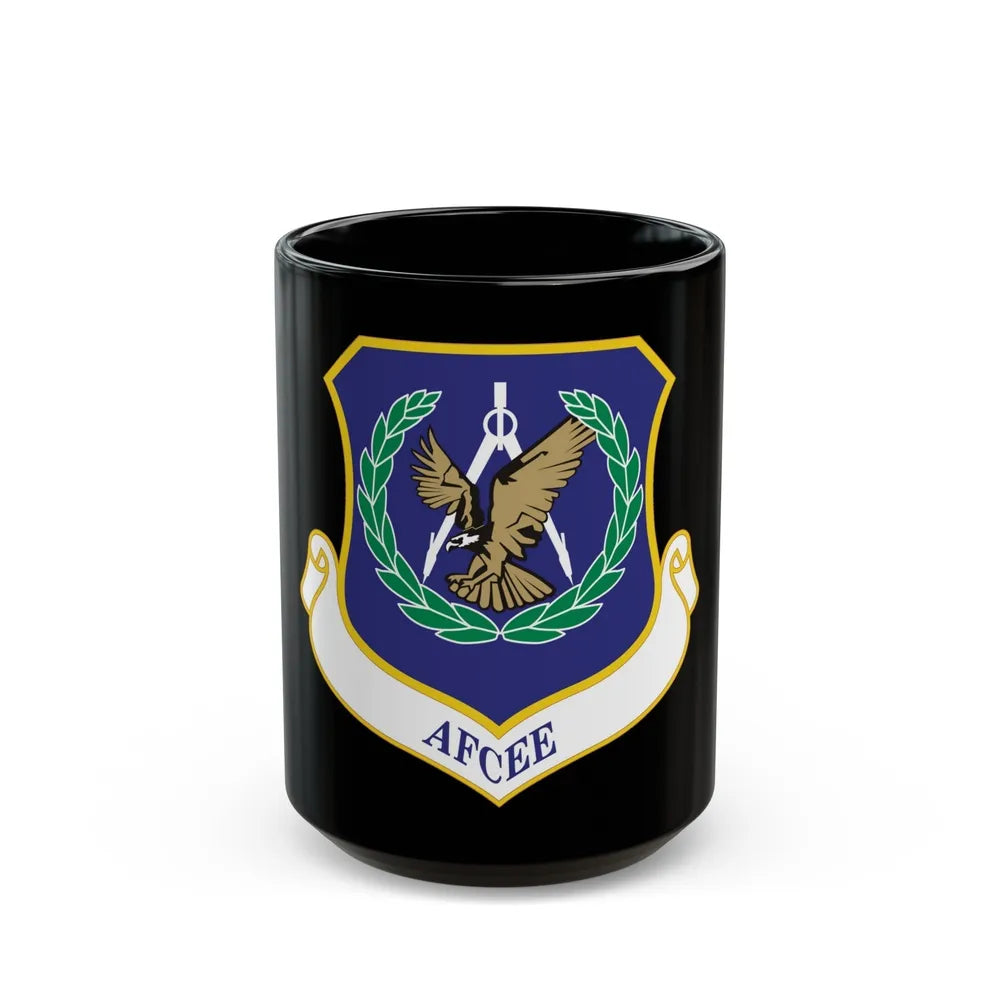 Air Force Center for Engineering and the Environment (U.S. Air Force) Black Coffee Mug-15oz-Go Mug Yourself