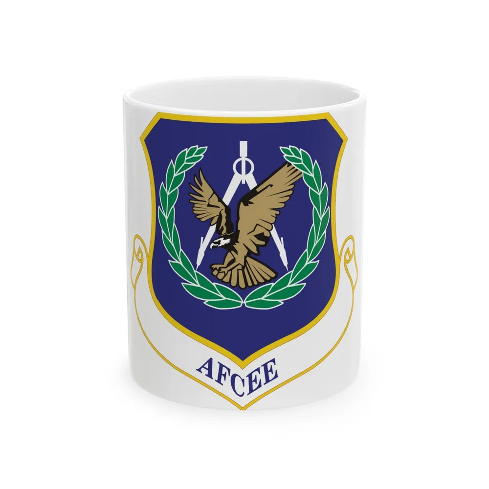 Air Force Center for Engineering and the Environment (U.S. Air Force) White Coffee Mug-11oz-Go Mug Yourself