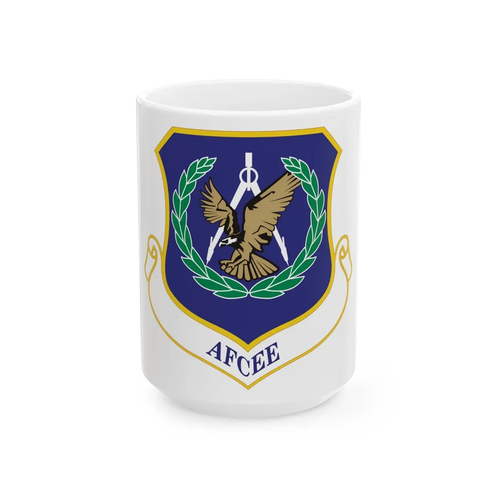 Air Force Center for Engineering and the Environment (U.S. Air Force) White Coffee Mug-15oz-Go Mug Yourself