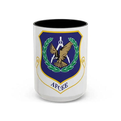 Air Force Center for Engineering and the Environment (U.S. Air Force) Accent Coffee Mug 15oz Black - Go Mug Yourself