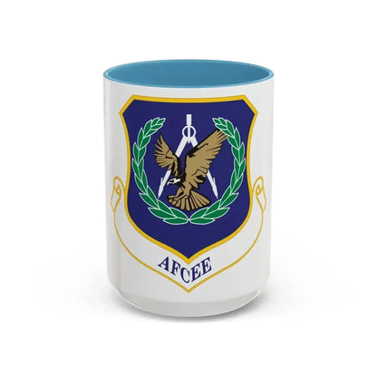 Air Force Center for Engineering and the Environment (U.S. Air Force) Accent Coffee Mug 15oz Light Blue - Go Mug Yourself