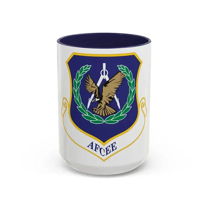 Air Force Center for Engineering and the Environment (U.S. Air Force) Accent Coffee Mug 15oz Navy - Go Mug Yourself