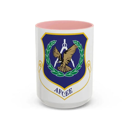 Air Force Center for Engineering and the Environment (U.S. Air Force) Accent Coffee Mug 15oz Pink - Go Mug Yourself