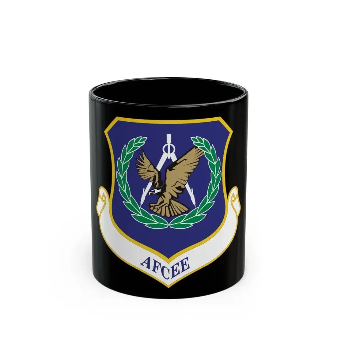 Air Force Center for Engineering and the Environment (U.S. Air Force) Black Coffee Mug 11oz - Go Mug Yourself