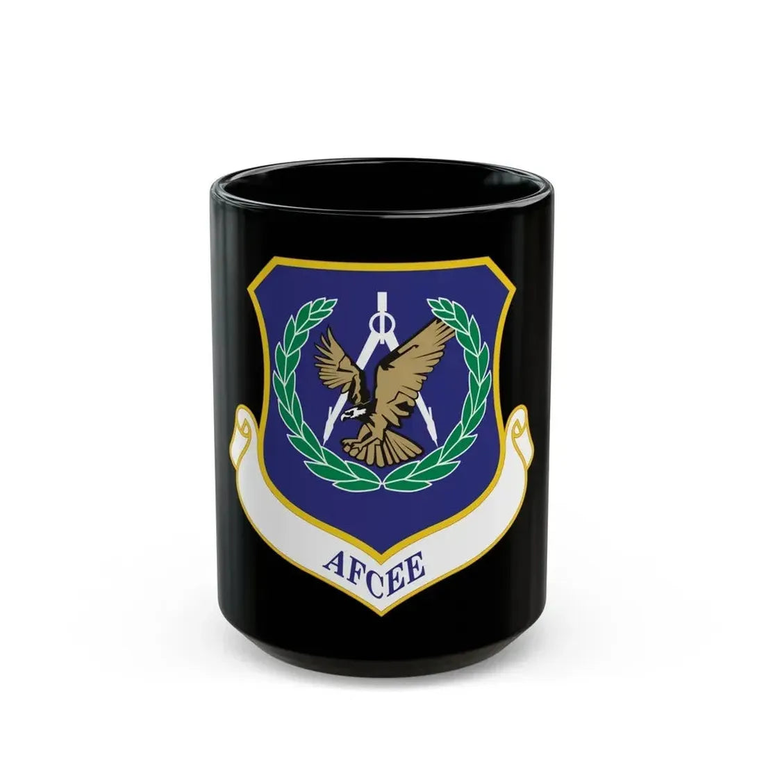 Air Force Center for Engineering and the Environment (U.S. Air Force) Black Coffee Mug 15oz - Go Mug Yourself