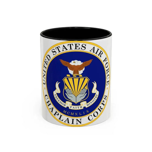 Air Force Chaplain Corps (U.S. Air Force) Accent Coffee Mug 11oz Black - Go Mug Yourself