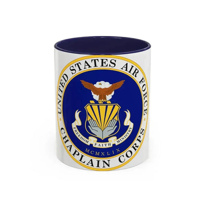 Air Force Chaplain Corps (U.S. Air Force) Accent Coffee Mug 11oz Navy - Go Mug Yourself