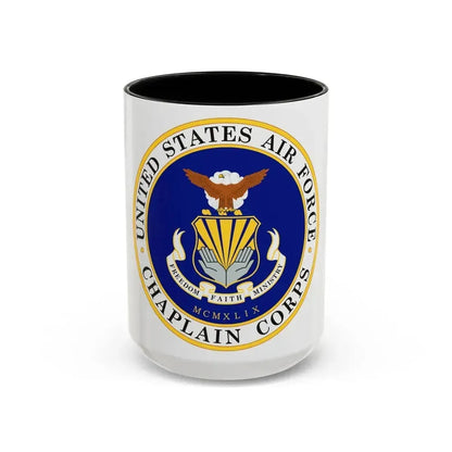 Air Force Chaplain Corps (U.S. Air Force) Accent Coffee Mug 15oz Black - Go Mug Yourself
