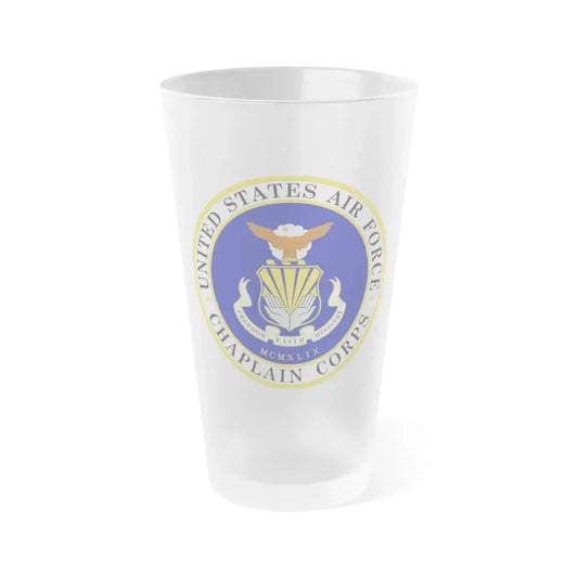 Air Force Chaplain Corps (U.S. Air Force) Frosted Pint Glass 16oz Default Title - Go Mug Yourself