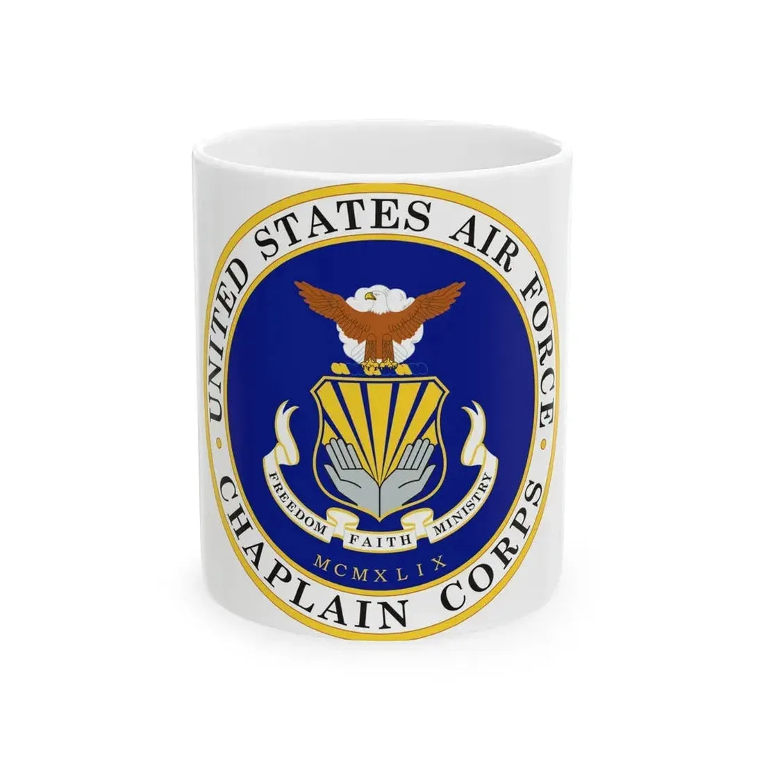 Air Force Chaplain Corps (U.S. Air Force) White Coffee Mug 11oz - Go Mug Yourself