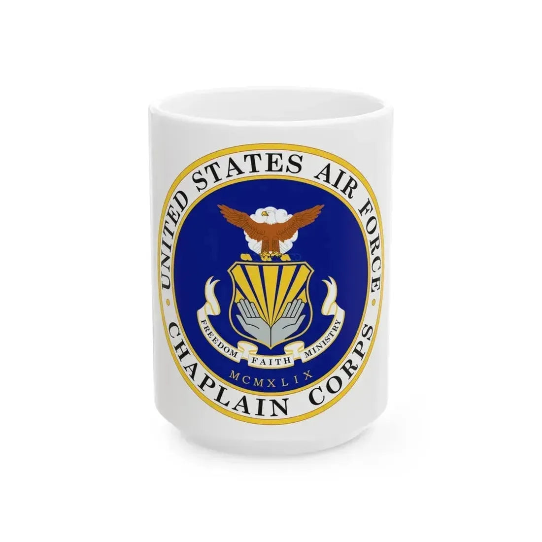 Air Force Chaplain Corps (U.S. Air Force) White Coffee Mug 15oz - Go Mug Yourself