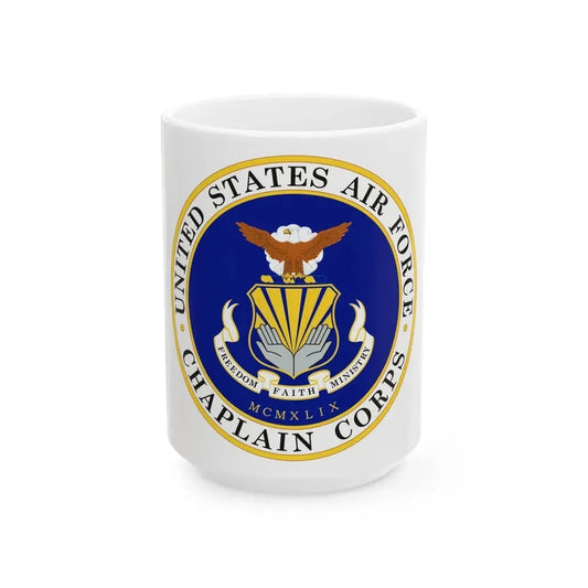 Air Force Chaplain Corps (U.S. Air Force) White Coffee Mug 15oz - Go Mug Yourself
