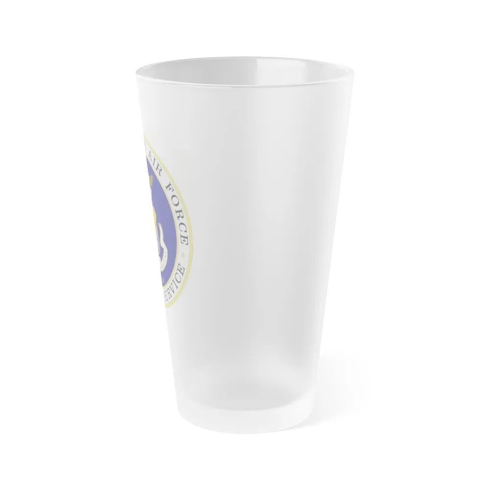 Air Force Chaplain Service (U.S. Air Force) Frosted Pint Glass 16oz-Go Mug Yourself