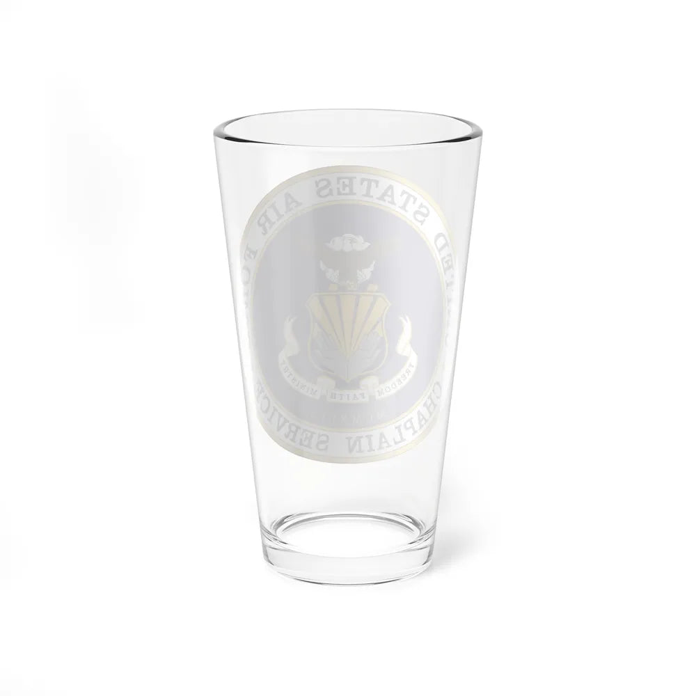 Air Force Chaplain Service (U.S. Air Force) Pint Glass 16oz-Go Mug Yourself