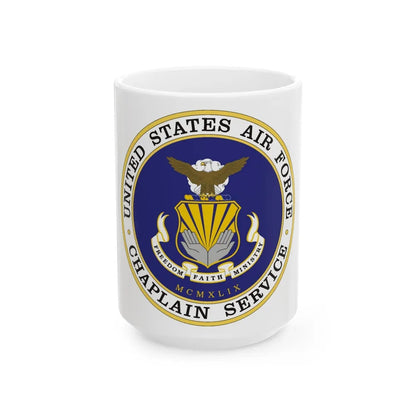 Air Force Chaplain Service (U.S. Air Force) White Coffee Mug-15oz-Go Mug Yourself