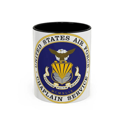 Air Force Chaplain Service (U.S. Air Force) Accent Coffee Mug 11oz Black - Go Mug Yourself