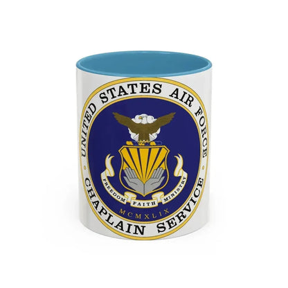 Air Force Chaplain Service (U.S. Air Force) Accent Coffee Mug 11oz Light Blue - Go Mug Yourself