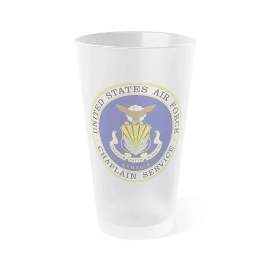 Air Force Chaplain Service (U.S. Air Force) Frosted Pint Glass 16oz Default Title - Go Mug Yourself