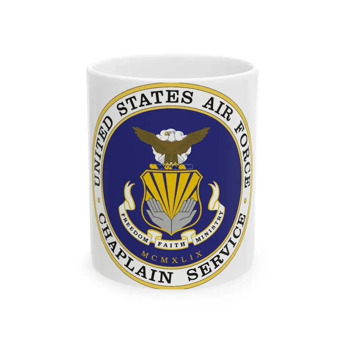 Air Force Chaplain Service (U.S. Air Force) White Coffee Mug 11oz - Go Mug Yourself