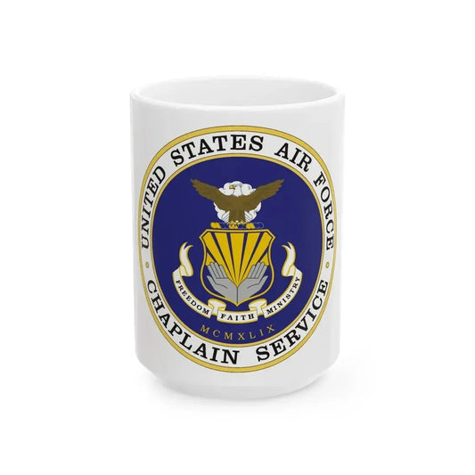 Air Force Chaplain Service (U.S. Air Force) White Coffee Mug 15oz - Go Mug Yourself