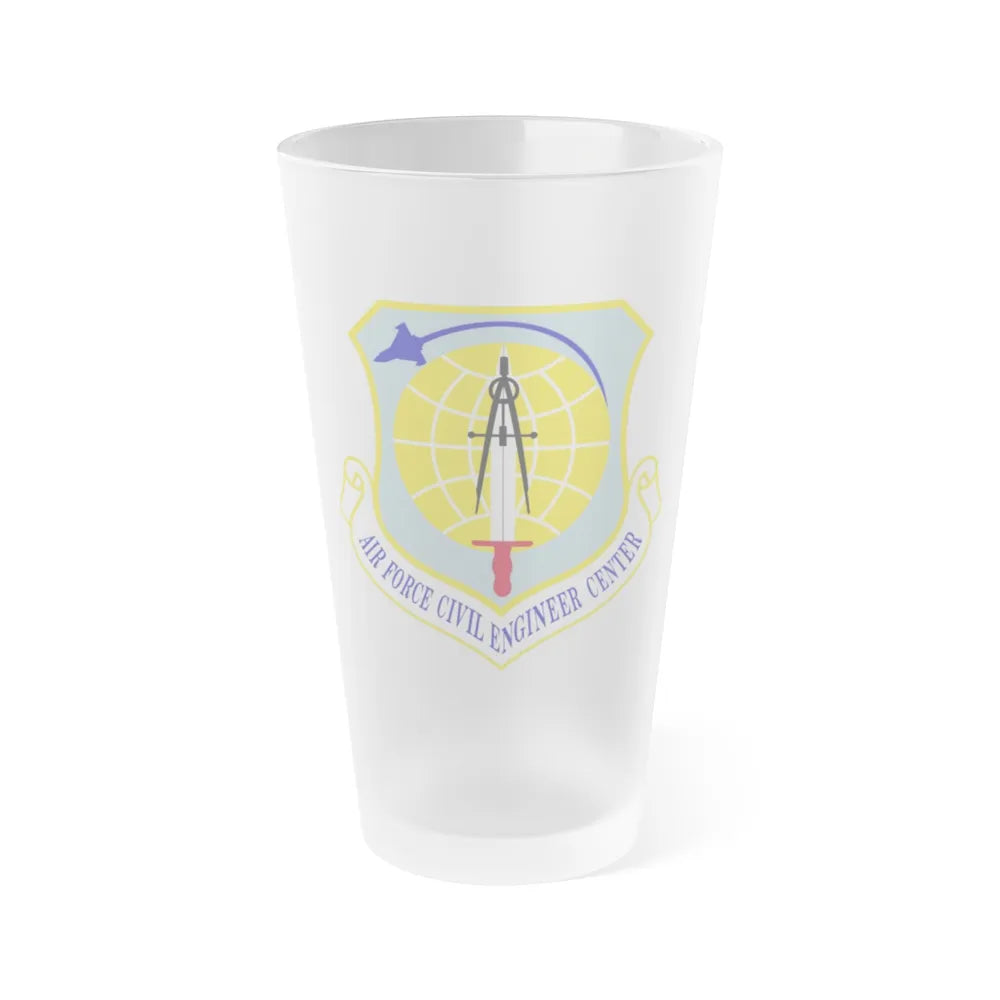 Air Force Civil Engineer Center (U.S. Air Force) Frosted Pint Glass 16oz-Go Mug Yourself