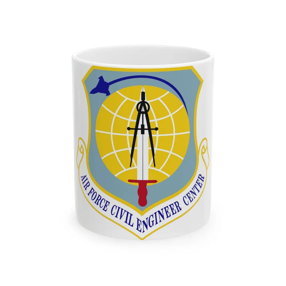 Air Force Civil Engineer Center (U.S. Air Force) White Coffee Mug-11oz-Go Mug Yourself