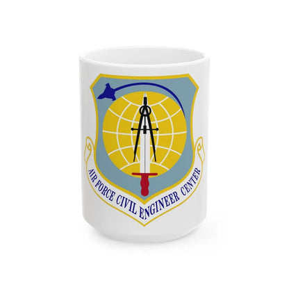 Air Force Civil Engineer Center (U.S. Air Force) White Coffee Mug-15oz-Go Mug Yourself