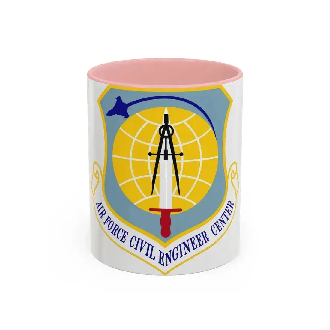 Air Force Civil Engineer Center (U.S. Air Force) Accent Coffee Mug 11oz Pink - Go Mug Yourself