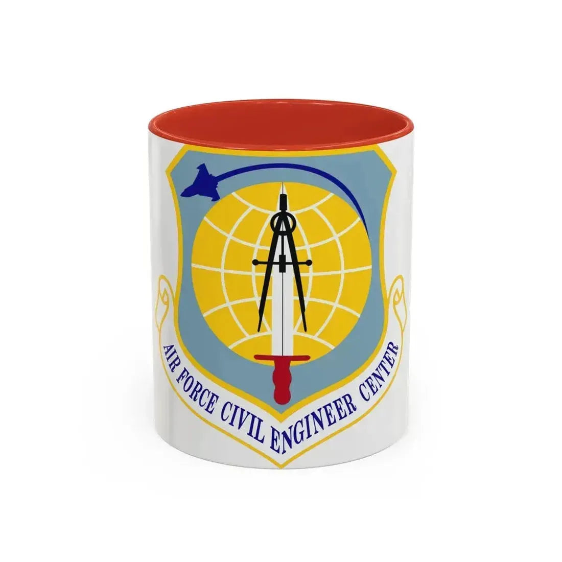 Air Force Civil Engineer Center (U.S. Air Force) Accent Coffee Mug 11oz Red - Go Mug Yourself