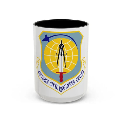Air Force Civil Engineer Center (U.S. Air Force) Accent Coffee Mug 15oz Black - Go Mug Yourself