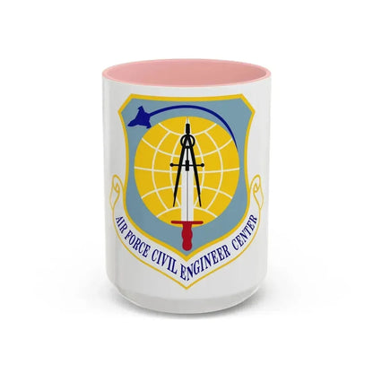 Air Force Civil Engineer Center (U.S. Air Force) Accent Coffee Mug 15oz Pink - Go Mug Yourself