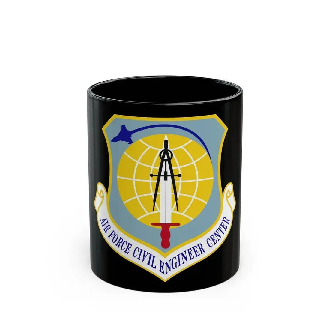 Air Force Civil Engineer Center (U.S. Air Force) Black Coffee Mug 11oz - Go Mug Yourself