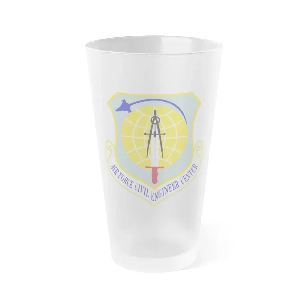 Air Force Civil Engineer Center (U.S. Air Force) Frosted Pint Glass 16oz Default Title - Go Mug Yourself