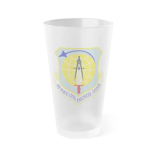 Air Force Civil Engineer Center (U.S. Air Force) Frosted Pint Glass 16oz Default Title - Go Mug Yourself