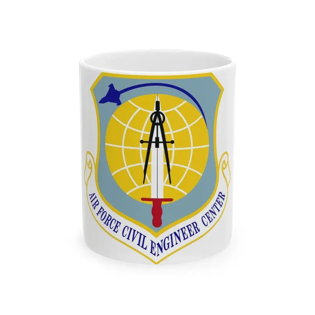 Air Force Civil Engineer Center (U.S. Air Force) White Coffee Mug 11oz - Go Mug Yourself