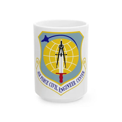 Air Force Civil Engineer Center (U.S. Air Force) White Coffee Mug 15oz - Go Mug Yourself