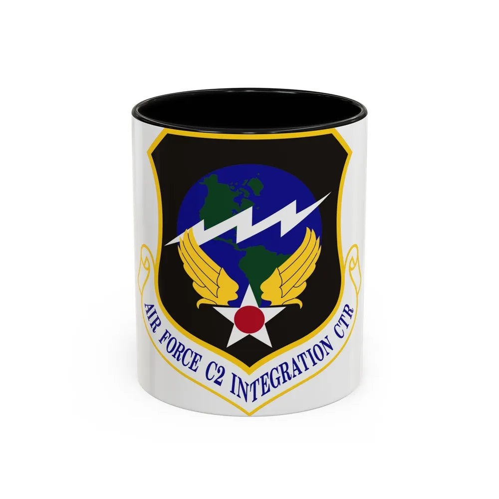 Air Force Command & Control Integration Center (U.S. Air Force) Accent Coffee Mug-11oz-Black-Go Mug Yourself