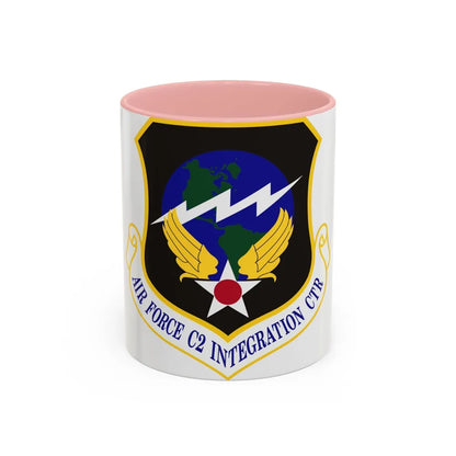 Air Force Command & Control Integration Center (U.S. Air Force) Accent Coffee Mug-11oz-Pink-Go Mug Yourself