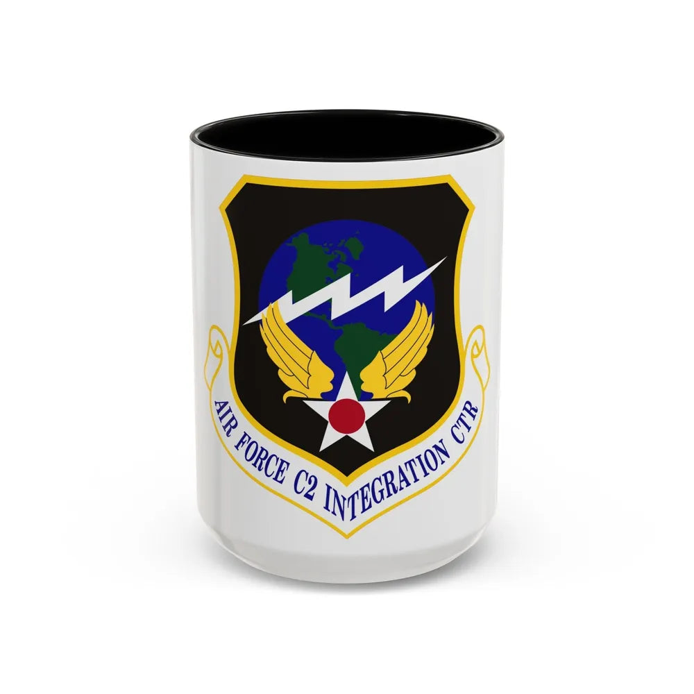 Air Force Command & Control Integration Center (U.S. Air Force) Accent Coffee Mug-15oz-Black-Go Mug Yourself