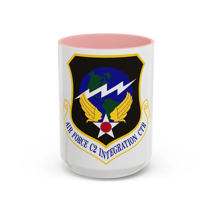 Air Force Command & Control Integration Center (U.S. Air Force) Accent Coffee Mug-15oz-Pink-Go Mug Yourself