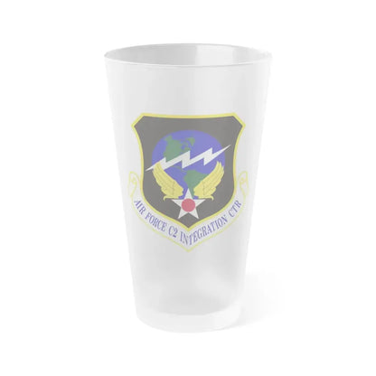 Air Force Command & Control Integration Center (U.S. Air Force) Frosted Pint Glass 16oz Default Title - Go Mug Yourself