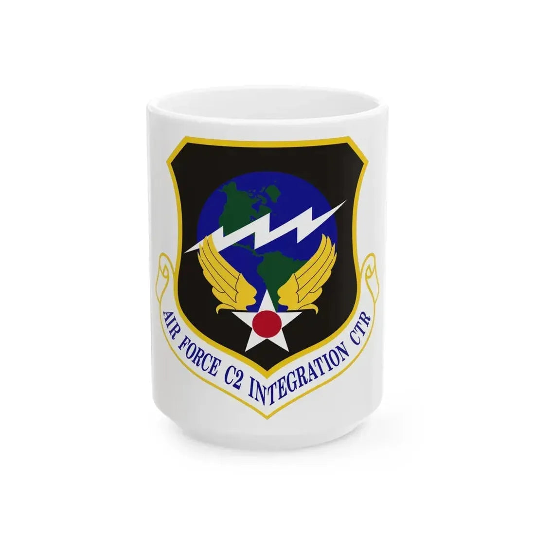 Air Force Command & Control Integration Center (U.S. Air Force) White Coffee Mug 15oz - Go Mug Yourself