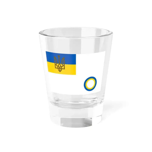 Air Force Command Flag of Ukraine 1918 (Ukraine) Shot Glass 1.5oz 1.5oz - Go Mug Yourself