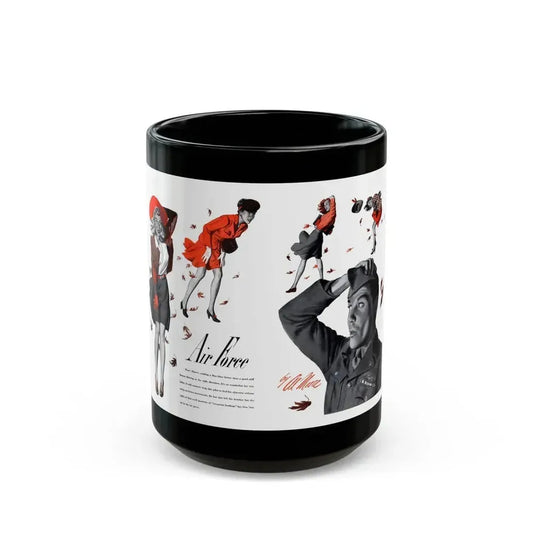 Air Force, Cosmopolitan, October 1943 - Black Coffee Mug 11oz - Go Mug Yourself